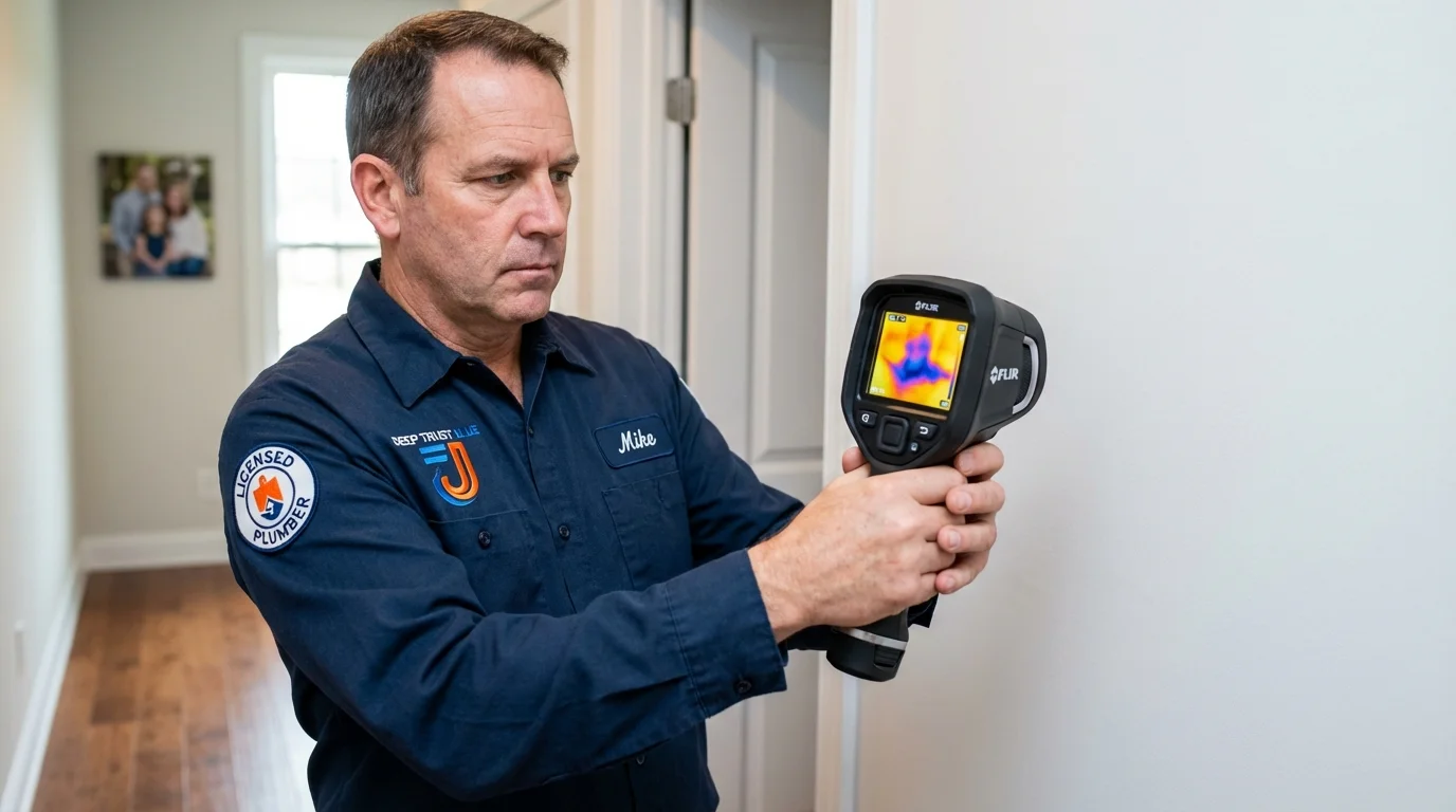 Thermal imaging leak detection by Johns Plumbing LLC in Stillman Valley